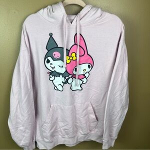 Sanrio Kuromi My Melody Sanrio Pink Hoodie Hoody XL